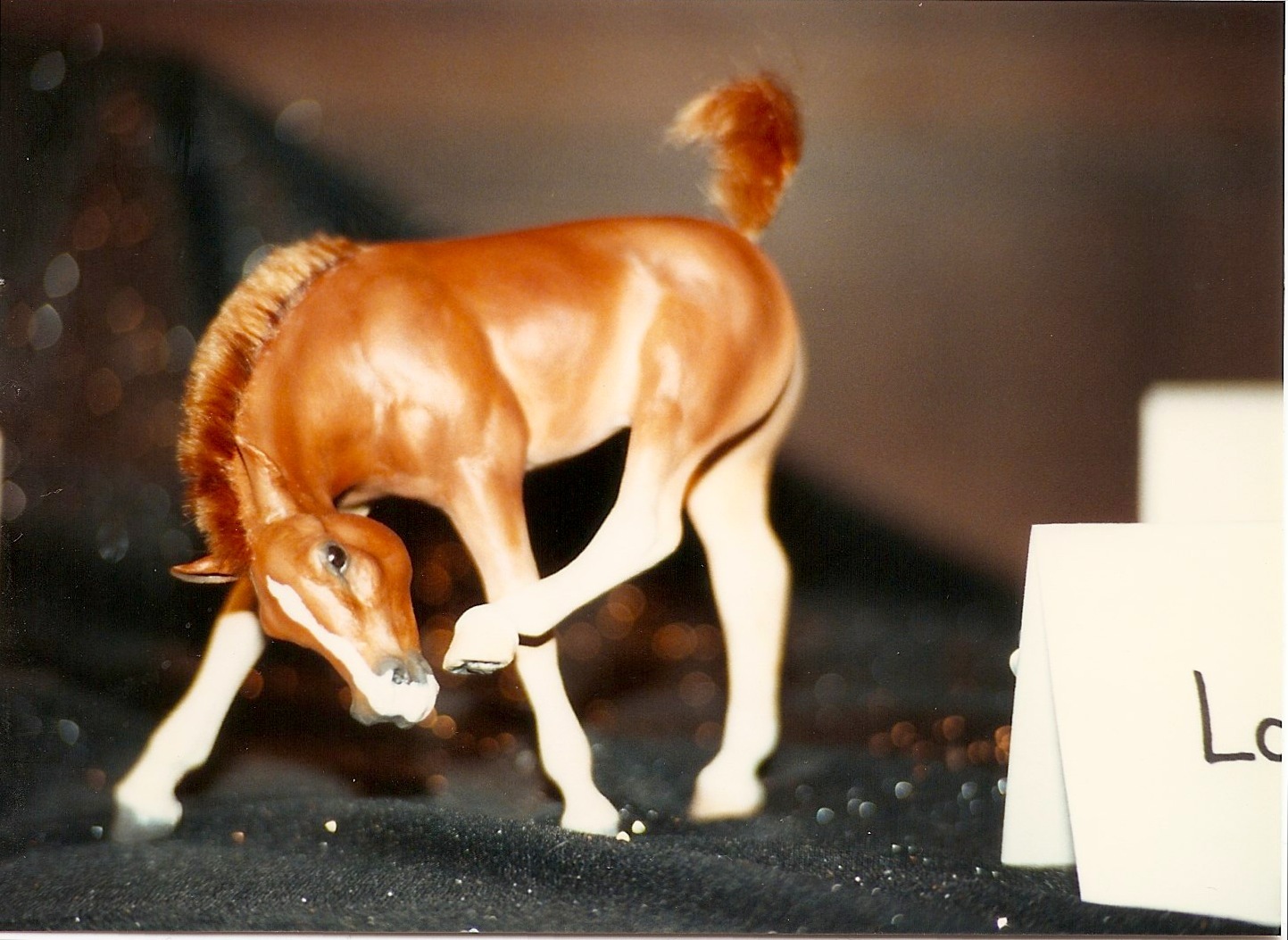 Custom chestnut scratching foal, from the WRC Legend sale