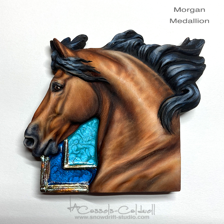 Lynn Cassels-Caldwell paintwork on Sarah Minkiewicz Morgan cubequine