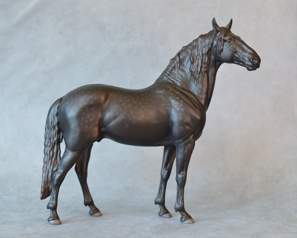Matte dapple black "Cosimo" - Breyer Premier Club horse sculpted by Sarah Minkiewicz-Breunig